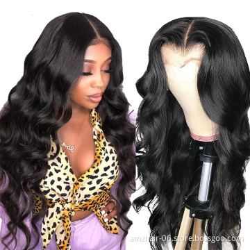 Factory Supplier Cheap Body Wave 13X6 Swiss Lace Frontal Wig Raw Brazilian Virgin Afro Human Hair Lace Front Wig For Black Women